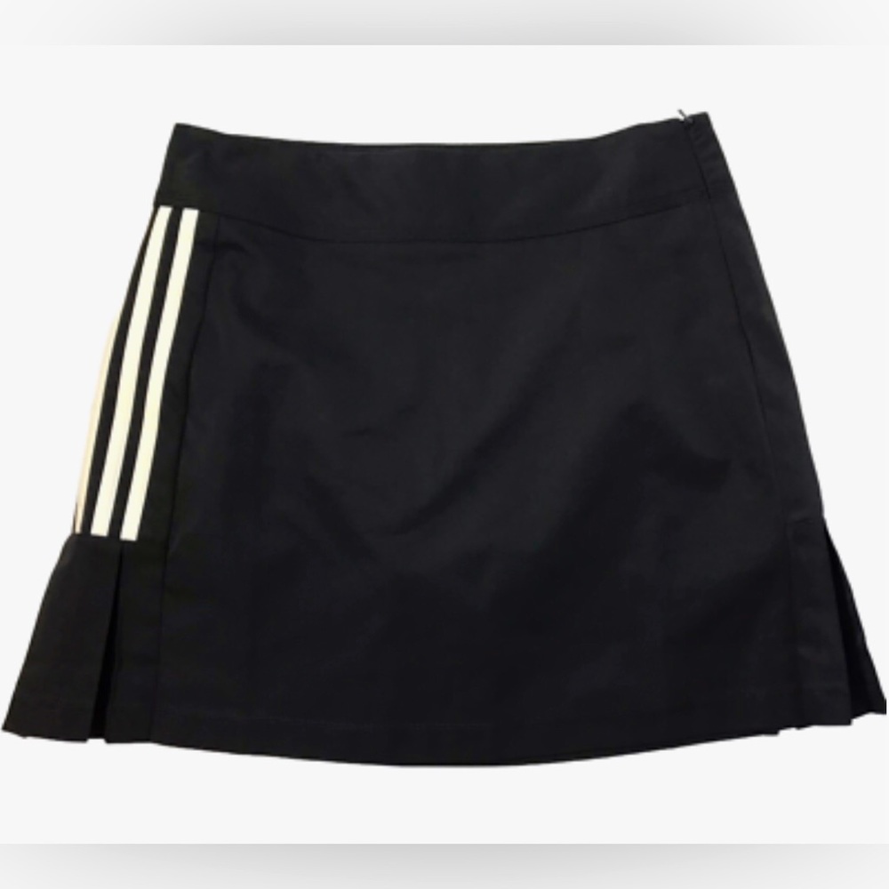Adidas Climacool Tennis Golf Skirt/Skorts Black Iconic White Stripes Detail